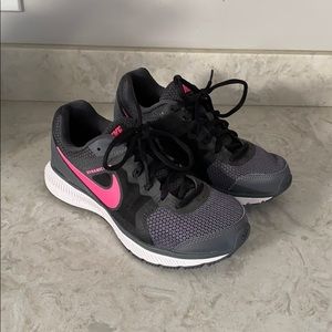 Nike pink and black sneakers